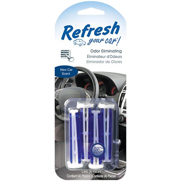 Energizer Refresh Your Car Vent Sticks, New Car, 4 Pack