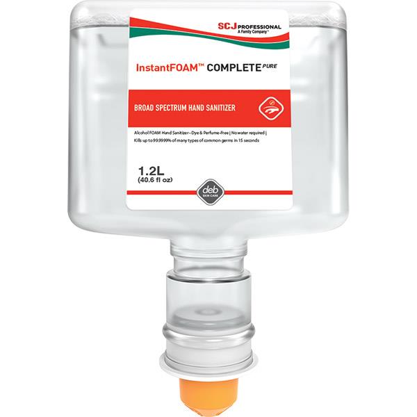 SC Johnson Professional InstantFOAM Complete PURE Hand Sanitizer, TouchFree, 1 L, 3/Case