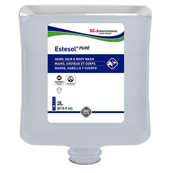 SC Johnson Professional Estesol PURE Hand, Hair and Body Cleaner, 2 L Refill, 4/Case