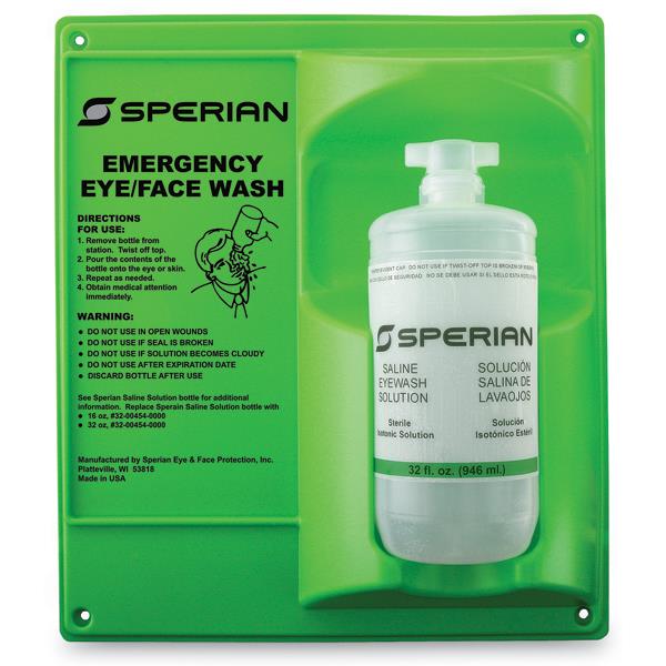 Honeywell Eyesaline Wall Stations and Bottles