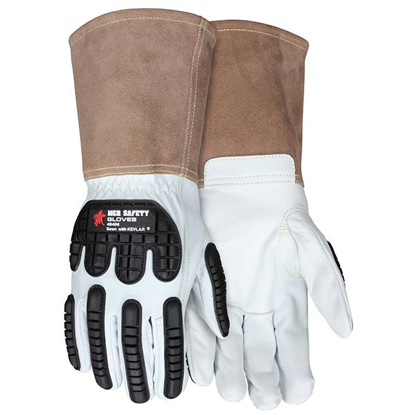 MCR Safety Top Grain Goatskin Unlined Welding Gloves