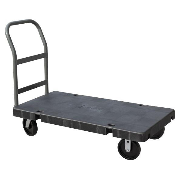 Akro-Mils Versa/Deck Platform Truck, Polyolefin Casters, 24" x 48", Black
