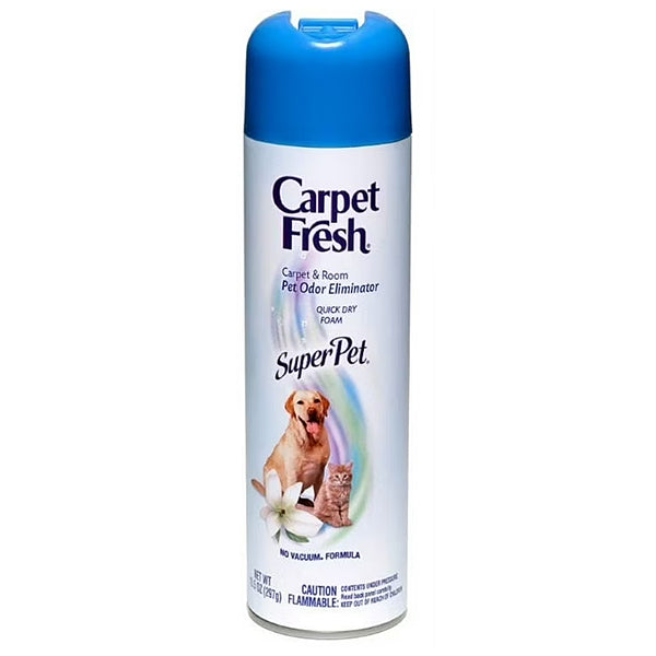 Carpet Fresh® No-Vacuum Rug & Room Deodorizer, Super Pet, 10.5 Aerosol, 6/Case