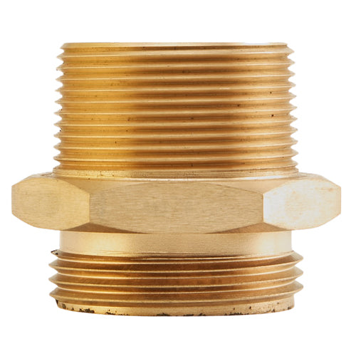 Male x Male Brass Hex Nipple