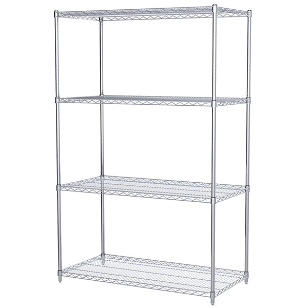 Akro-Mils® Wire Shelf Starter Unit, 74" Shelf Post, 24" x 48" Wire Shelf