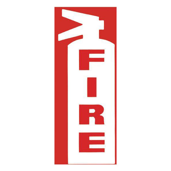 Die-Cut "Fire" Extinguisher Sign