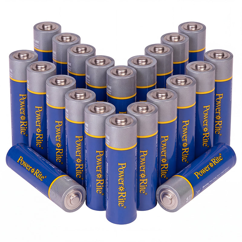 Power Rite® AA Alkaline Batteries, 24/Pkg