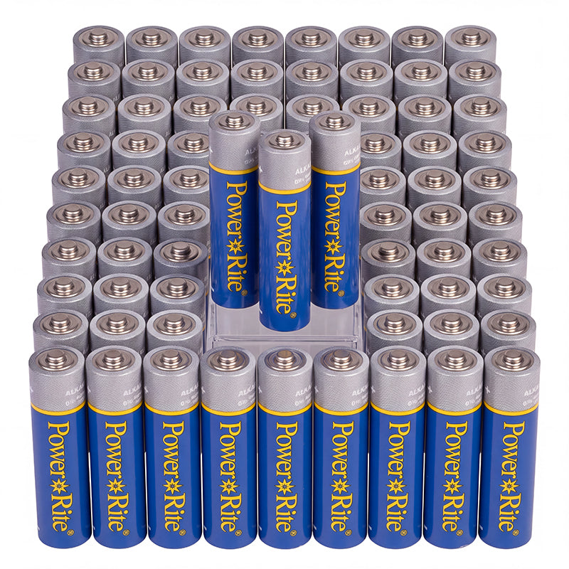 Power Rite® AAA Alkaline Batteries, 48/Pkg