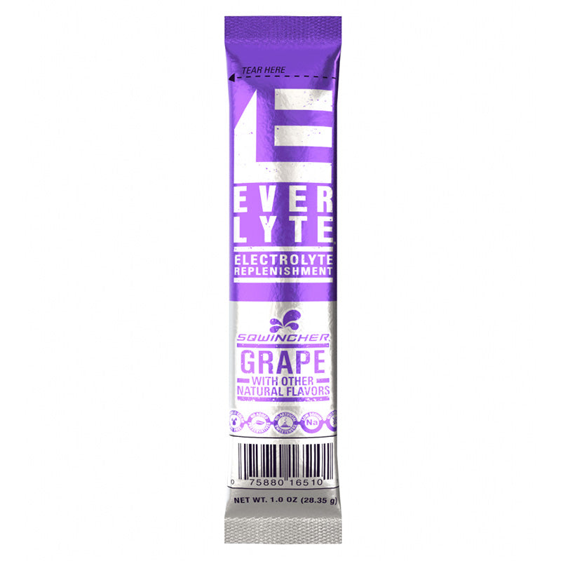 Sqwincher EverLyte Electrolyte Drink Mix Sticks, Grape Flavor, 20 oz Yield, 1 oz Packet, 100/Case