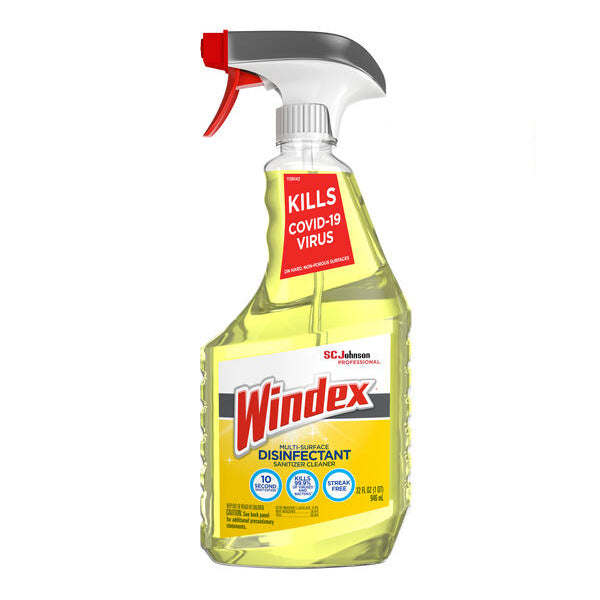 SC Johnson Professional® Windex Multi-Surface Disinfectant Sanitizer Cleaner