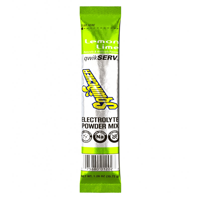 Sqwincher QwikServ Electrolyte Drink Mix Sticks, Lemon-Lime Flavor, 100/Case