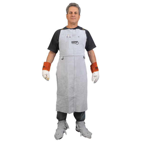 MCR Safety® Leather Welding Apron, 24" x 42", Gray, 1/Each MCR Safety® Leather Welding Apron, 24" x 42", Gray, 1/Each