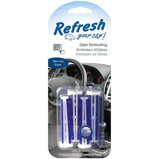 Energizer Refresh Your Car Vent Sticks, New Car, 4 Pack