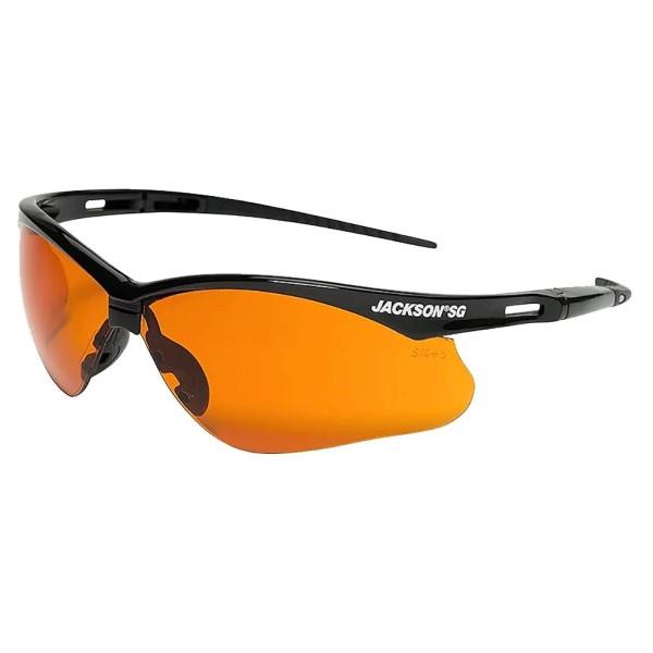 SureWerx Jackson SG Safety Glasses, Camo Frame with Smoke Anti-Fog Lens