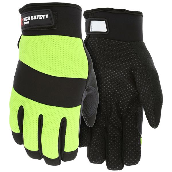 MCR Safety Mechanics Synthetic Leather Palm Insulated Gloves