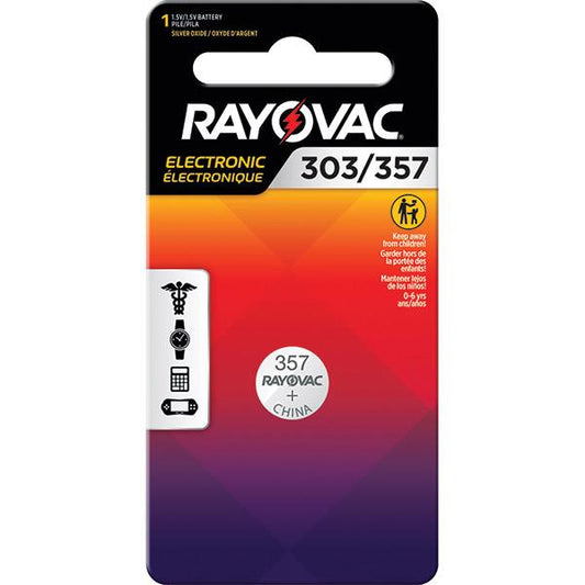 Rayovac 303/357 1.5V Lithium Coin Cell Battery