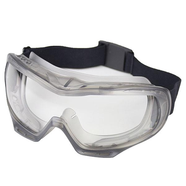 SureWerx Sellstrom GM500 Series Safety Goggles, Gray/Black Body, Clear Lens