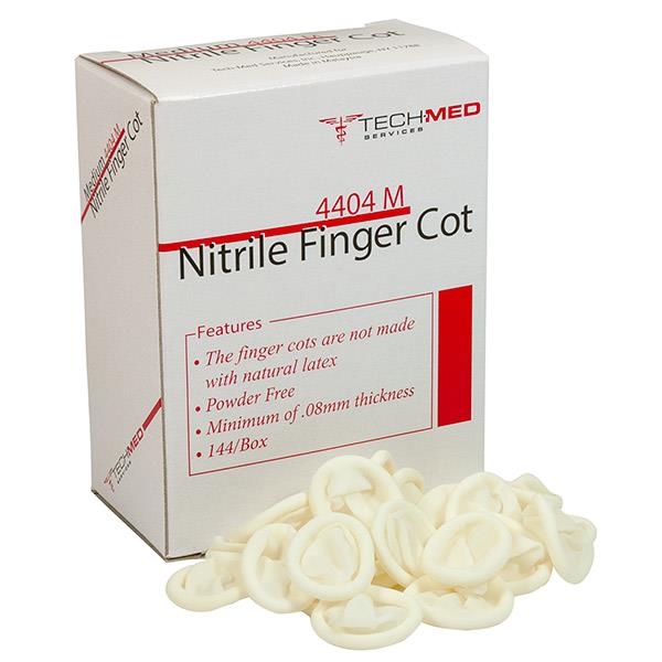 HART Health Nitrile Latex-Free Finger Cots, Large, 144/Box