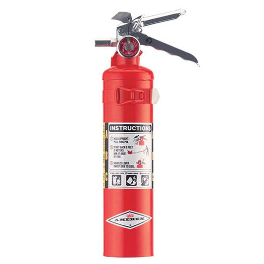 Amerex 2.5 lb ABC Fire Extinguisher with Aluminum Valve and Vehicle Bracket