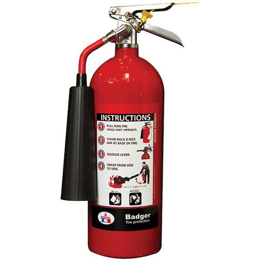 Badger Extra 5 lb CO2 Fire Extinguisher with Wall Hook