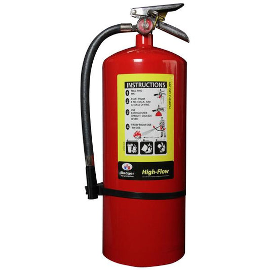 Badger Extra High-Flow 20 lb ABC Fire Extinguisher with Wall Hook