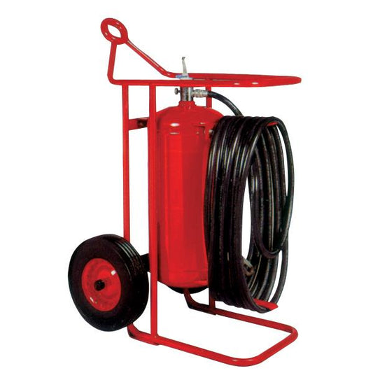 Badger 125 lb Wheeled Stored Pressure Purple K Fire Extinguisher, 50' Hose