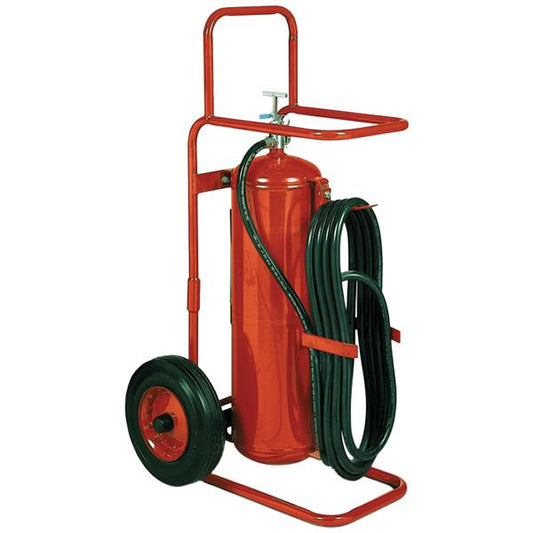 Badger 50 lb Wheeled Stored Pressure ABC Fire Extinguisher, 25' Hose