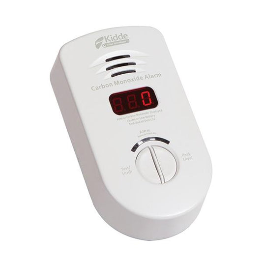 Kidde Plug-In AC/DC CO Alarm with Digital Display, Hush and Event Memory