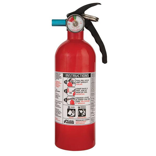 Kidde FS5 2 lb BC with Metal Valve and Plastic Strap Bracket (Disposable)