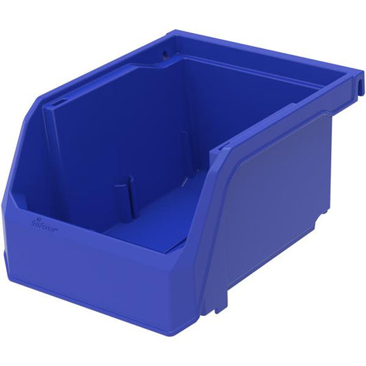 TruForce Hang, Stack, & Nest Bin, 5 3/8"L x 3"H x 4 1/8"W, Blue