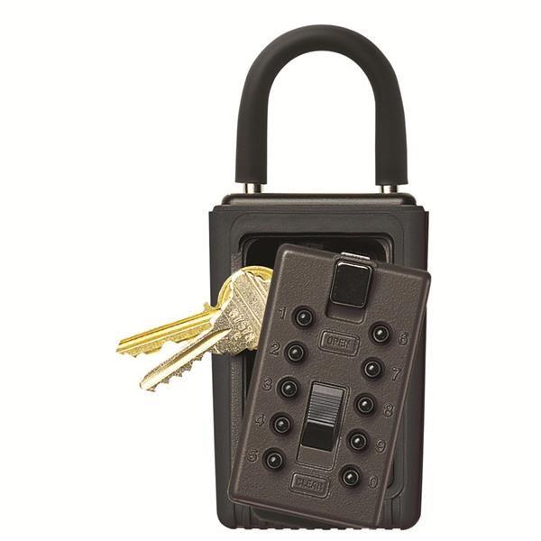 Kidde KeySafe Original Push-Button Lid Key Box (Portable), Black (Resh ...