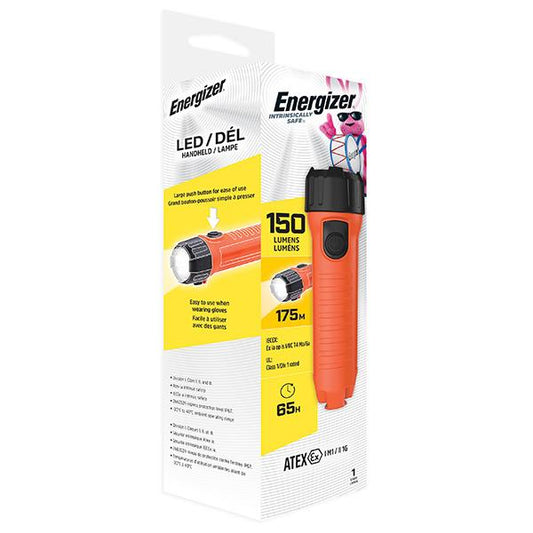 Energizer Class 1, Divison 1  Intrinsically Safe 2D LED Safety Flashlight