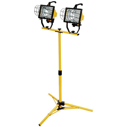 Southwire Twin-Head Halogen Tripod Work Light