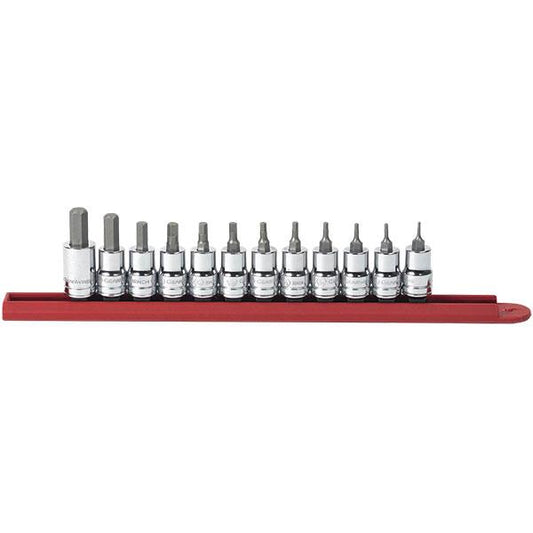GearWrench 12-Piece Hex Bit SAE Socket Set, 3/8" Drive