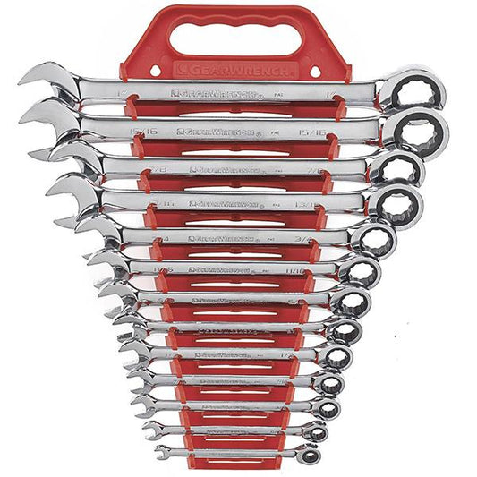 GearWrench 13-Piece 72-Tooth 12-Point Ratcheting Combination SAE Wrench Set