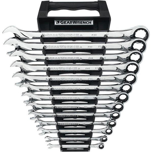 GearWrench 13-Piece, 12-Point XL Ratcheting Combination Wrench Set, SAE