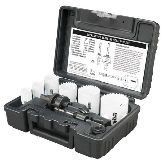 Disston Blu-Mol Xtreme Bi-Metal Locksmith's 9-Piece Hole Saw Kit
