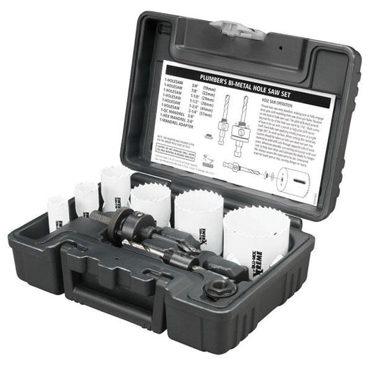 Disston Blu-Mol Xtreme Bi-Metal Plumber's 9-Piece Hole Saw Kit
