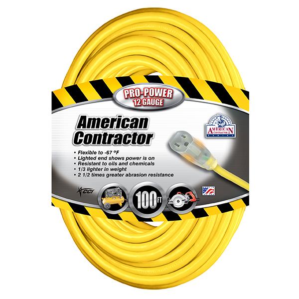 Southwire Vinyl SJTW Outdoor Extension Cords with Lighted Ends