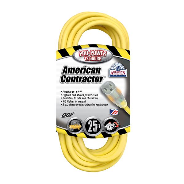 Southwire Vinyl SJTW Outdoor Extension Cords with Lighted Ends