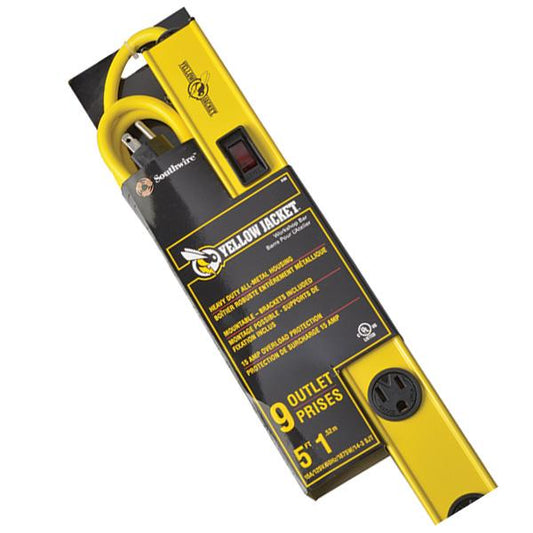 Southwire Yellow Jacket 9-Outlet Metal Power Strip