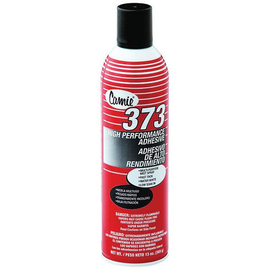 Camie 373 High Performance Adhesive, 13 oz Aerosol, White, 12/Case