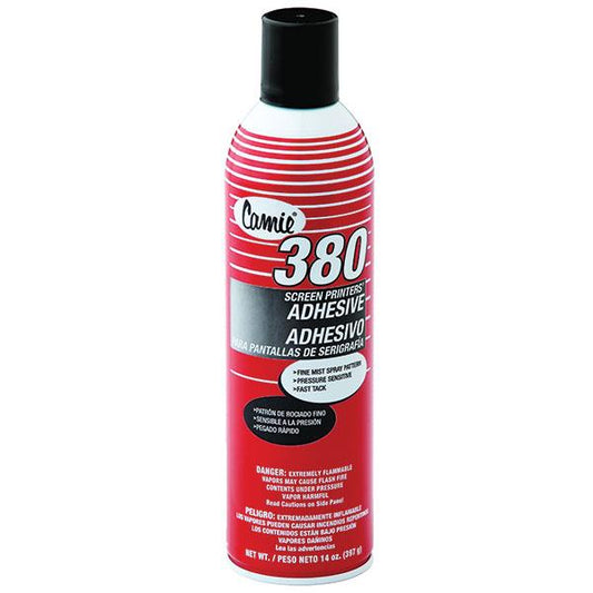 Camie 380 Screen Printers' Adhesive, 14 oz Aerosol, 12/Case