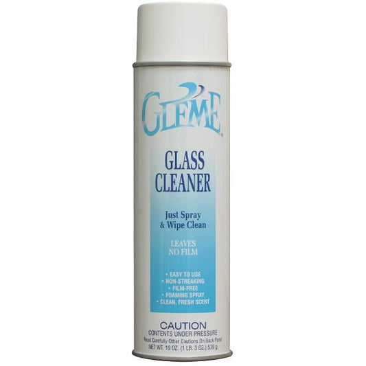 Claire Gleme Glass Cleaner, 19 oz Aerosol, 12/Case