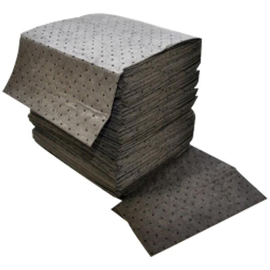 FyterTech Spilfyter Universal Single-Ply Heavy Weight Pads, 15" x 18" Gray, 200/Bag