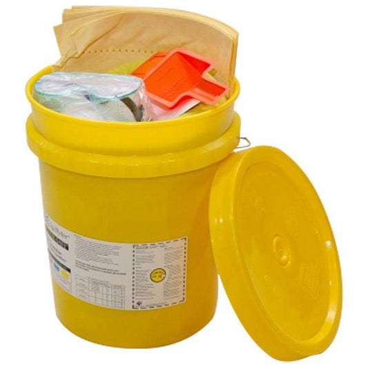 FyterTech Spilfyter Grab and Go Base Neutralizing Powder Bucket Spill Kit