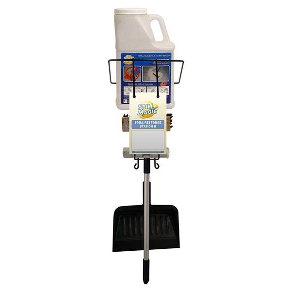 Spill Magic Spill Response Station (Filled Bottle) w/ Liquid Spill Pow ...