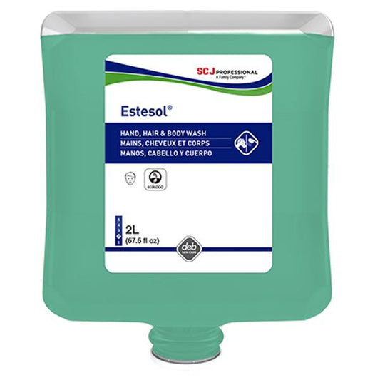 SC Johnson Professional Estesol Hand, Hair and Body Cleaner, 2 L Refill, 4/Case
