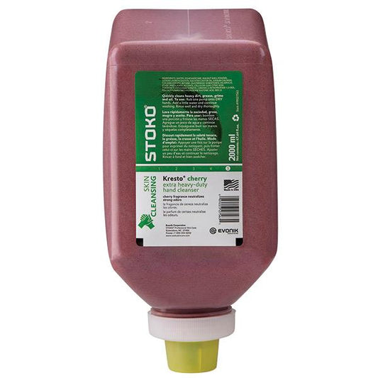 SC Johnson Professional Kresto Cherry Extra Heavy Duty Hand Cleaner, 2 Liter Refill, Soft Bottle, 6 per Case