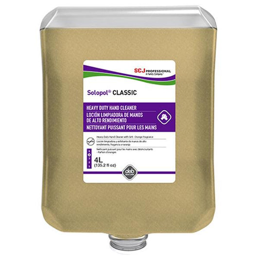 SC Johnson Professional Solopol Classic Heavy-Duty Hand Cleaner, 4 L Refill, 4/Case